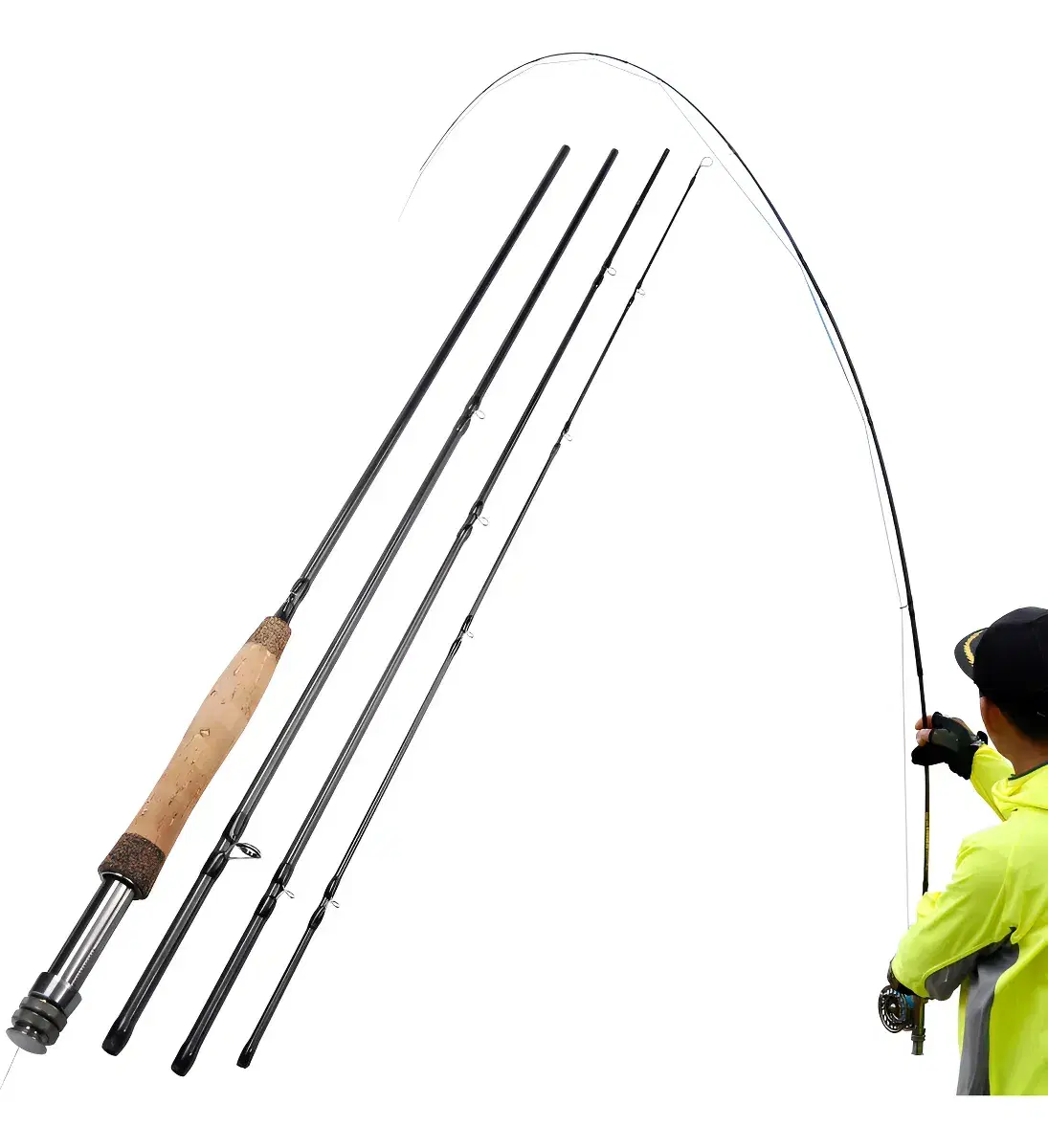 Fly Fishing 9" #5 Carbono 2,73m 10 Guias